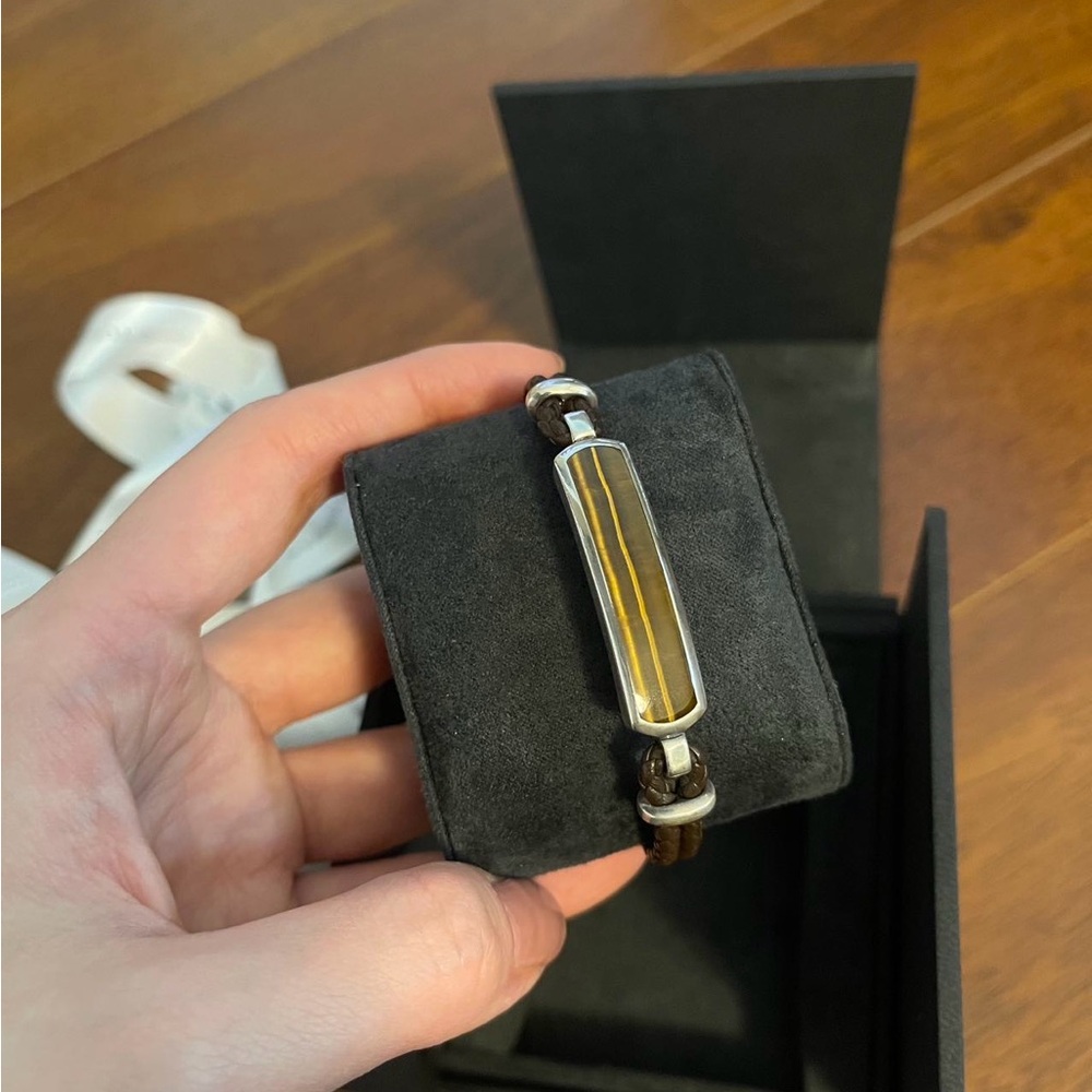 David yurman men’s tiger eye bracelet